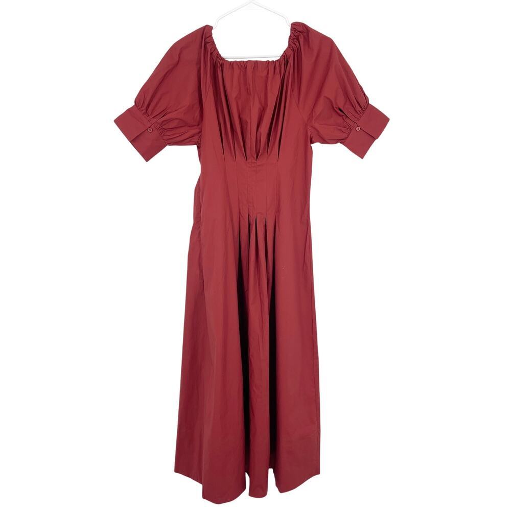 J.Crew Cinched-waist shirt-dress in Brilliant Red Size 4 NWT - Picture 9 of 9